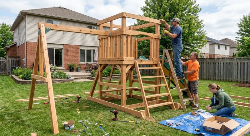 Playground Set Assembly in Alpharetta, GA