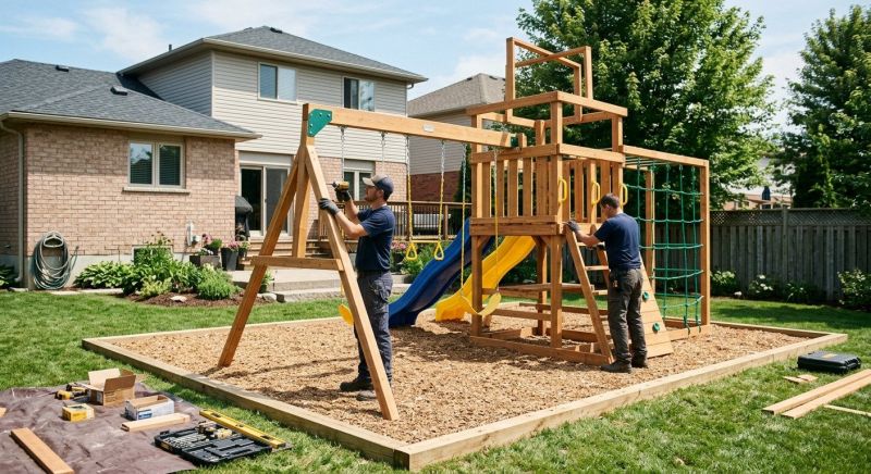 Jungle Gym Installation in Longmont, CO
