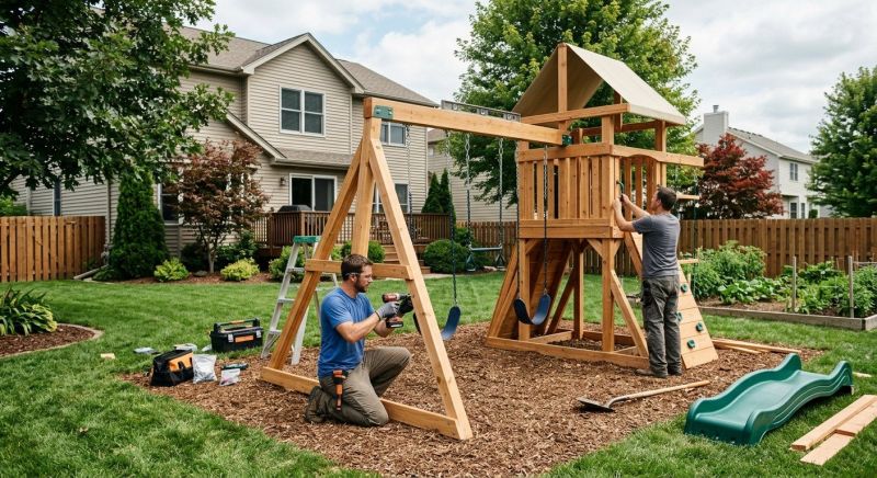 Swing Set Installation in Prescott Valley, AZ