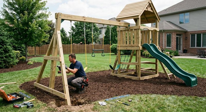 Swing Set Installation in Kansas City, MO