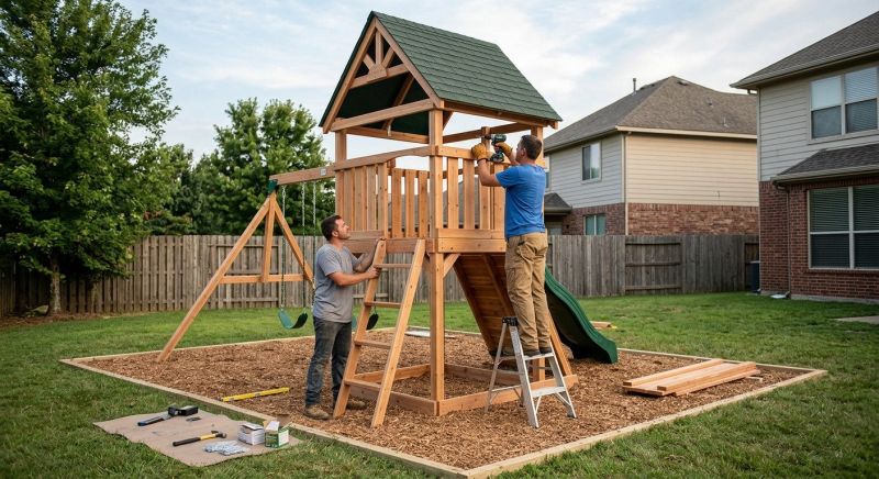 Swing Set Installation in Denver, CO