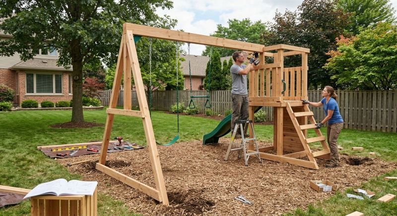 Swing Set Installation in Alpharetta, GA