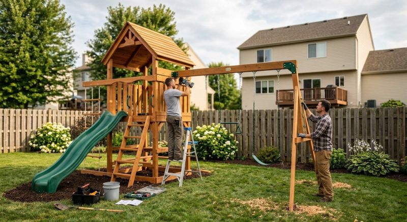 Swing Set Installation in Arvada, CO