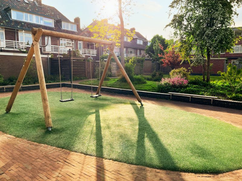 Wooden Swing Set Installation in Conroe, TX